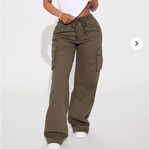 Olive Cargo Pants for Women